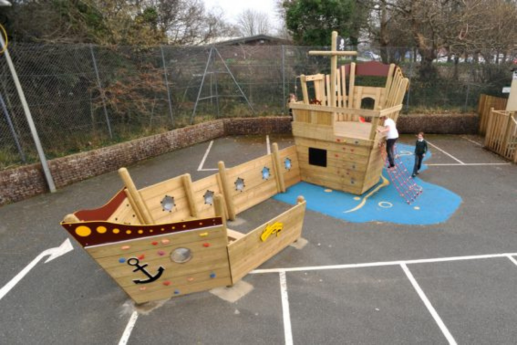 St Francis C of E School, Falmouth - Pirate Ship Play Equipment